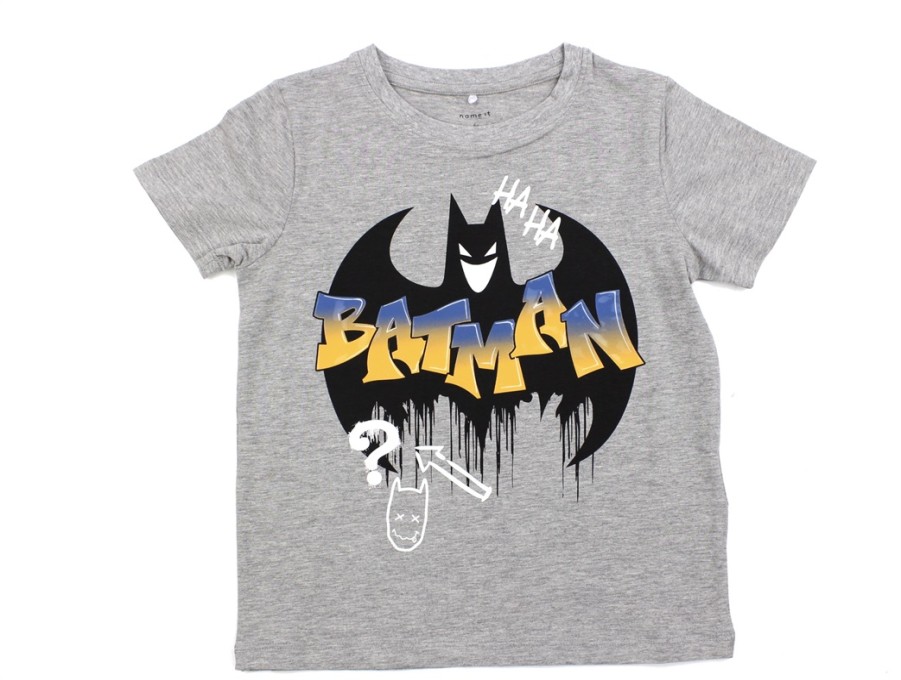 Hot Name It Name It Grey Melange Batman T-Shirt