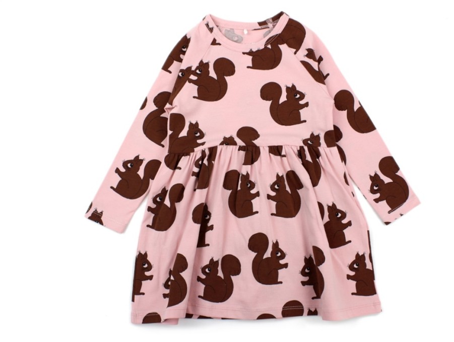 New Mini Rodini Mini Rodini Dress Pink Squirrel