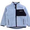 New Mads Nørgaard Mads Norgaard Faded Denim Fleece Jacket Jeffo Teddy