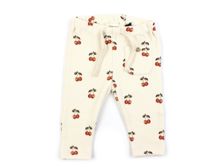 Best Lil Atelier Lil Atelier Whitecap Gray/Cherries Sweatpants