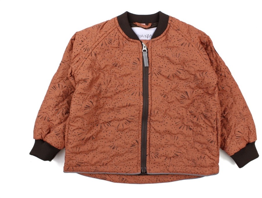 Clearance Noa Noa Miniature Noa Noa Miniature Thermal Jacket Grace Copper Brown Print