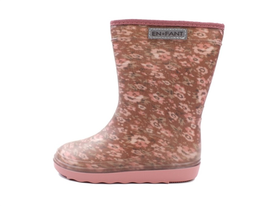 Clearance En Fant En Fant Thermal Boot Withered Rose Flower