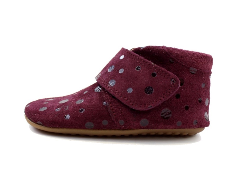 Best Pom Pom Pom Pom Slippers Dark Vino Dot