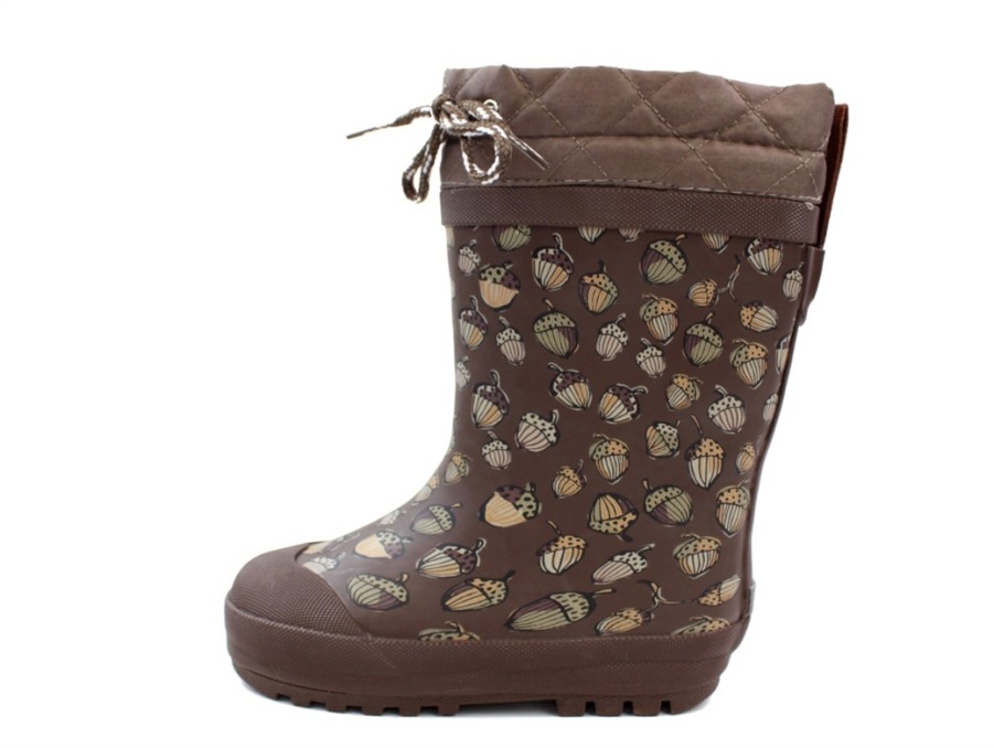 New Angulus Angulus Winter Rubber Boot Acorn Print