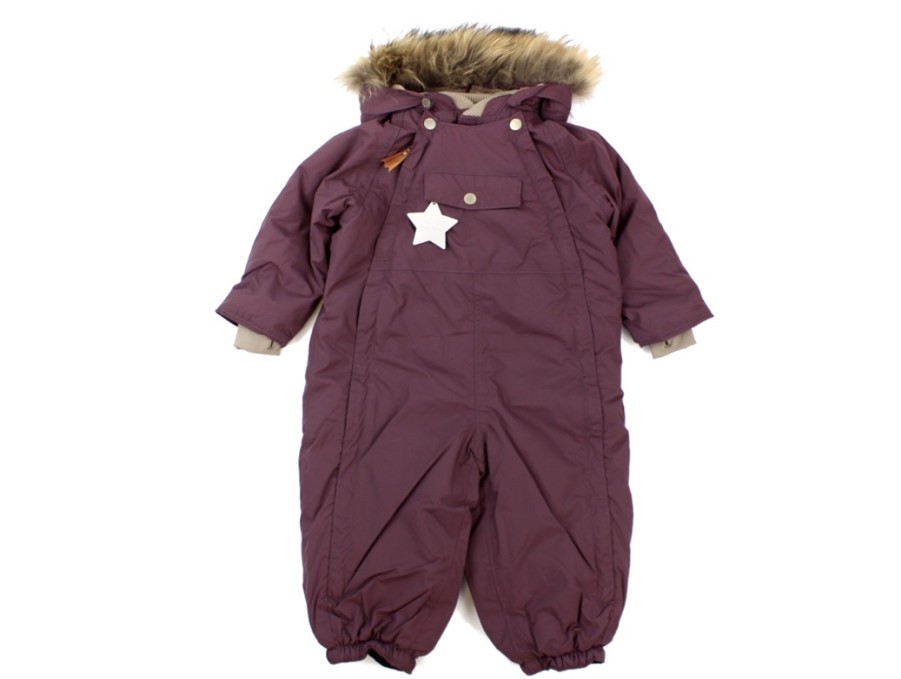 Clearance Mini A Ture Mini A Ture Snowsuit Wisti Fur Huckleberry Plum