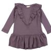 Online Petit Piao Petit Piao Lavender Mist Modal Frill Dress