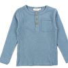 New Lil Atelier Lil Atelier Smoke Blue Top