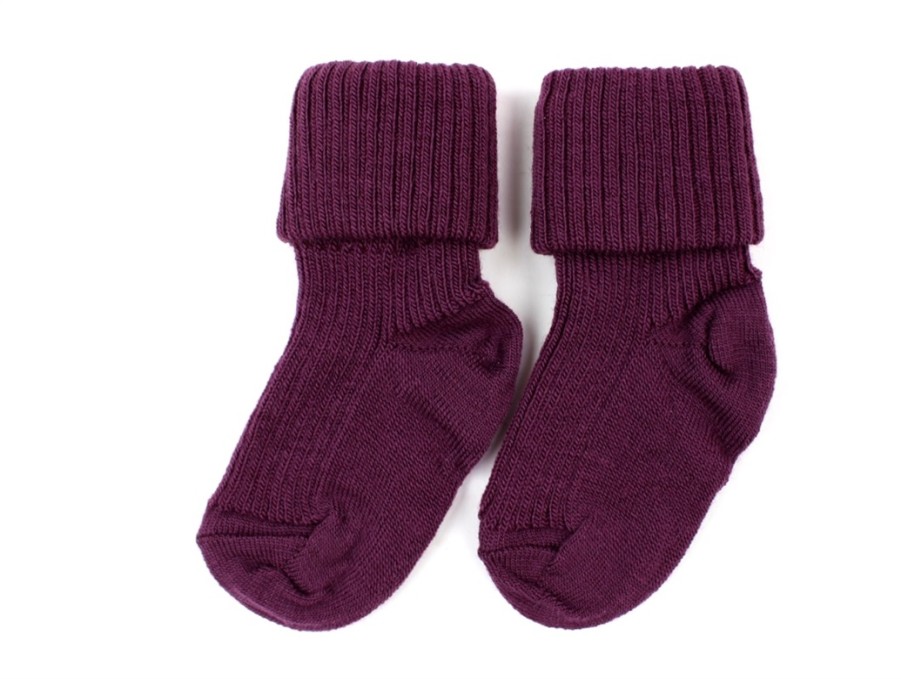 New MP Mp Socks Wool Grape Wine (2-Pack)