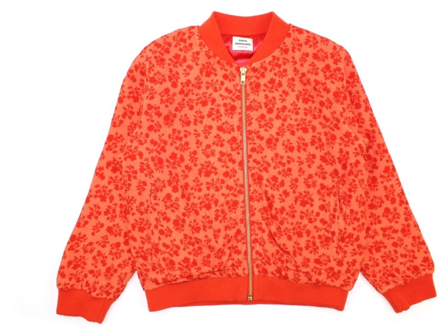 Best Mads Nørgaard Mads Norgaard Cardigan/Jacket Red Flower Jam