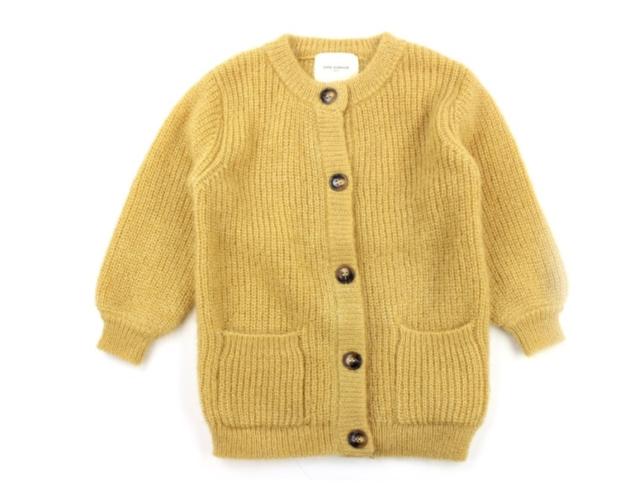 Best Petit by Sofie Schnoor Sofie Schnoor Girls Knitted Cardigan Dusty Yellow