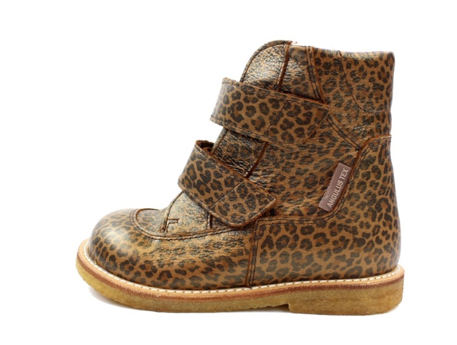 Hot Angulus Angulus Brown Leopard Winter Boot With Tex