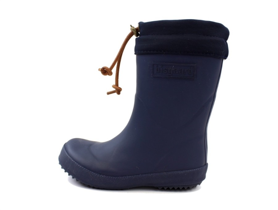 Clearance Bisgaard Bisgaard Winter Rubber Boot Blue With Wool Lining