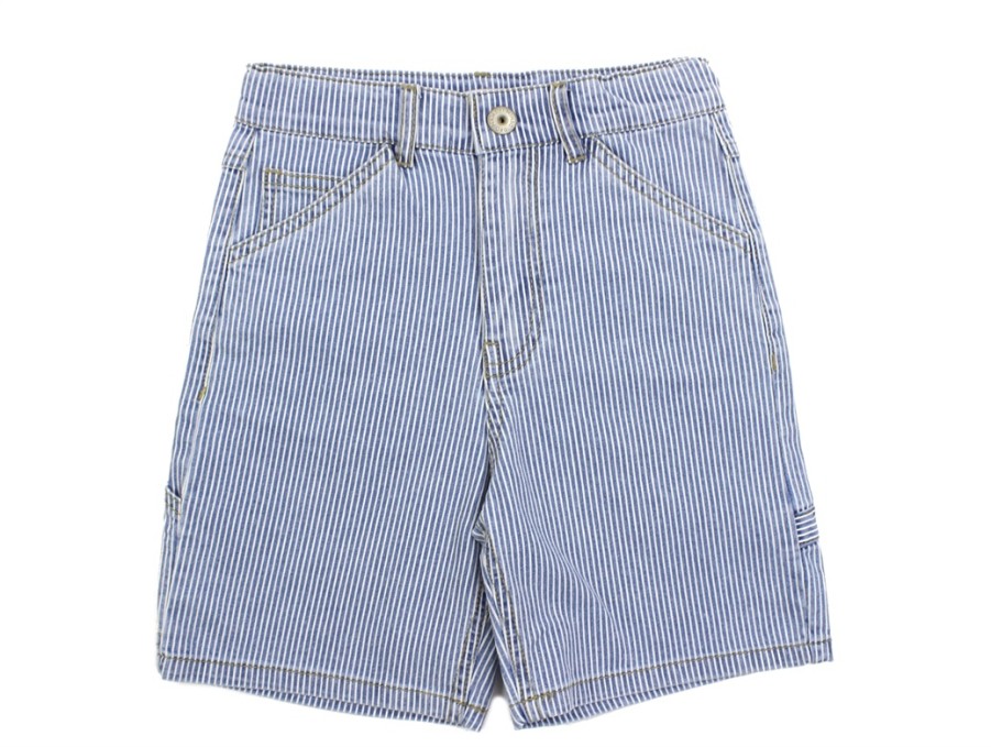 Wholesale Name It Name It Light Blue Denim Shorts Stripes