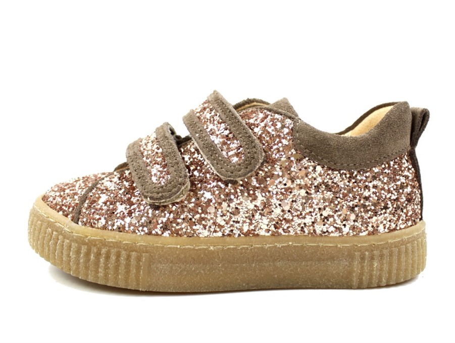 Best Angulus Angulus Maple Taupe Glitter Sandals