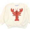 Best Mini Rodini Mini Rodini White Lobster Sweatshirt