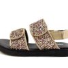 New Angulus Angulus Sand Multi Glitter Sandal Velcro