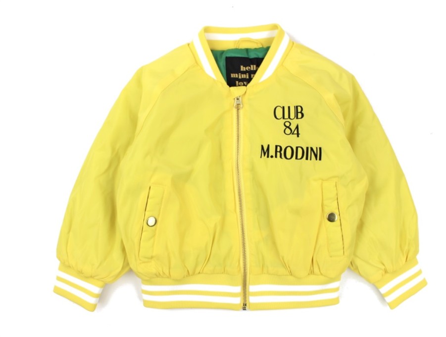 Best Mini Rodini Mini Rodini Transition Jacket Baseball Pigeons Yellow