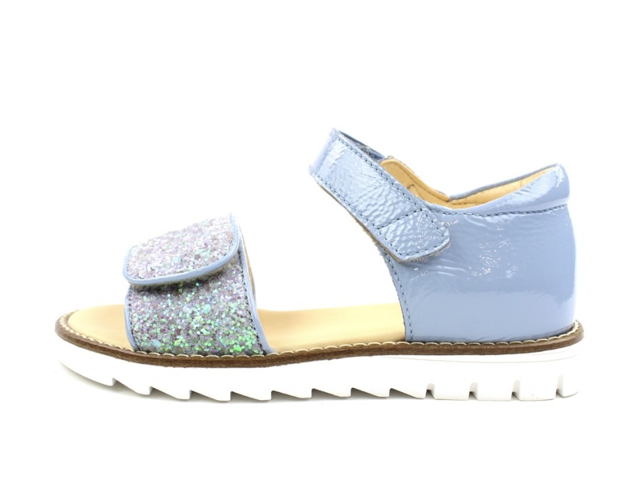 Wholesale Angulus Angulus Light Blue/Mint Glitter Sandal