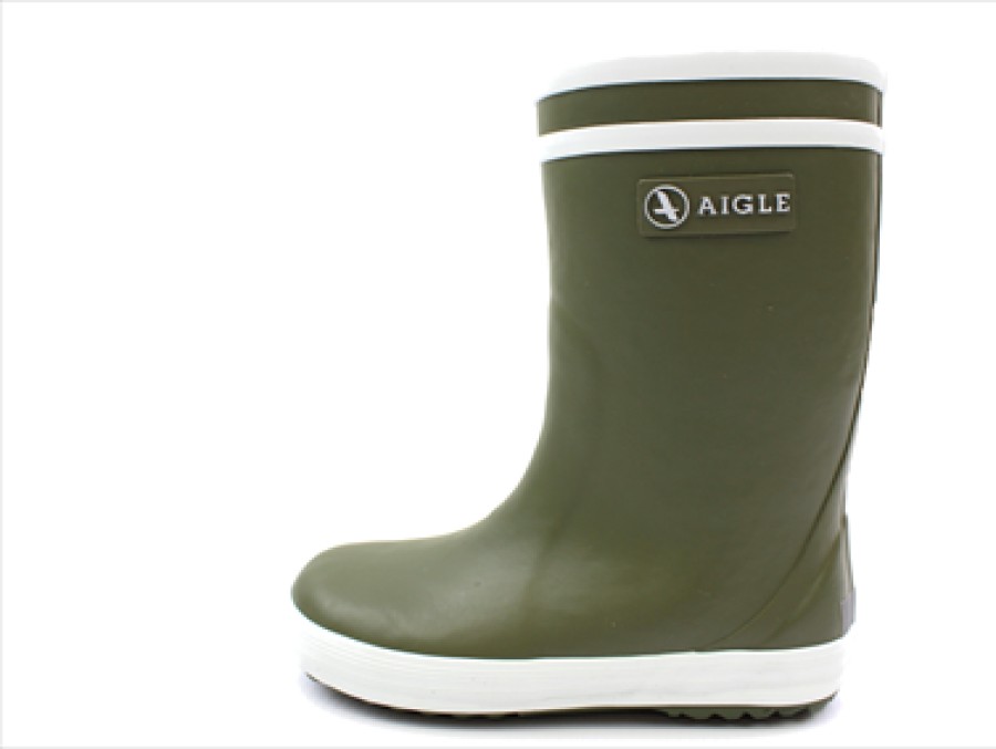 New Aigle Aigle Lolly Pop Fur Winter Rubber Boot Fougere With Lining