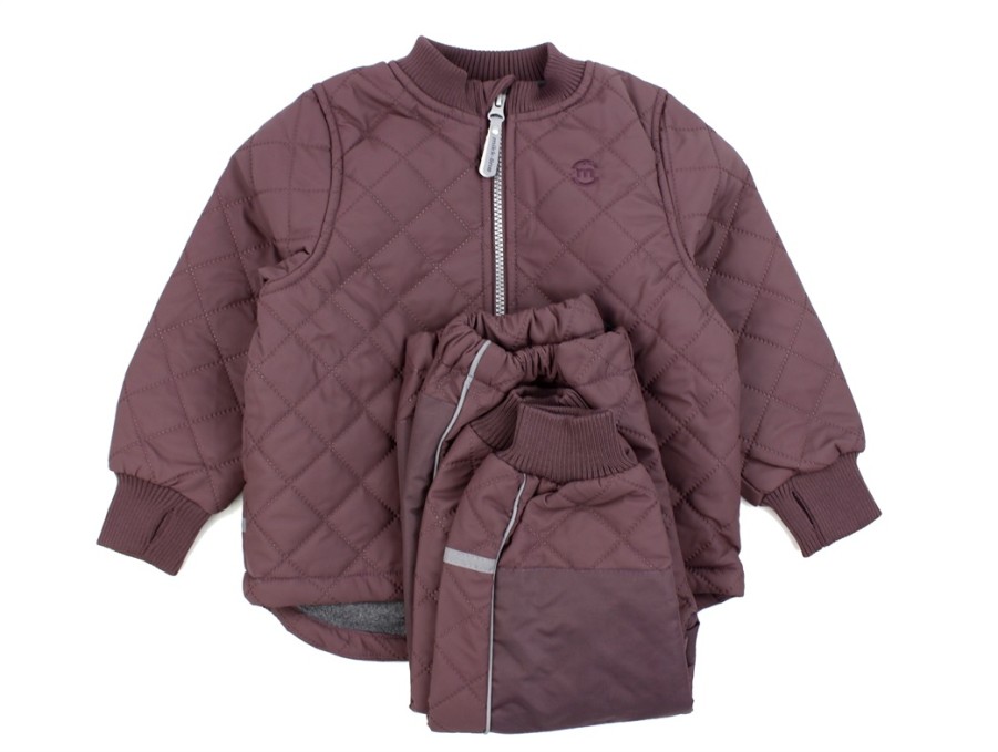 Online Mikk line Mikk-Line Huckleberry Thermal Set With Fleece Lining