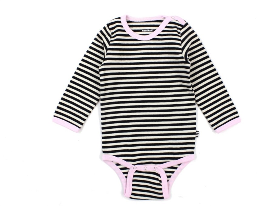 Hot Mads Nørgaard Mads Norgaard Off White/Black/Pink Body Stripes