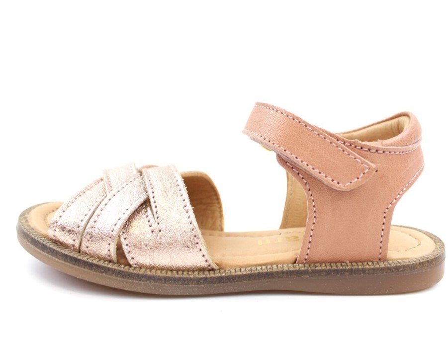 Online Bisgaard Bisgaard Sandals Rose Gold Braid