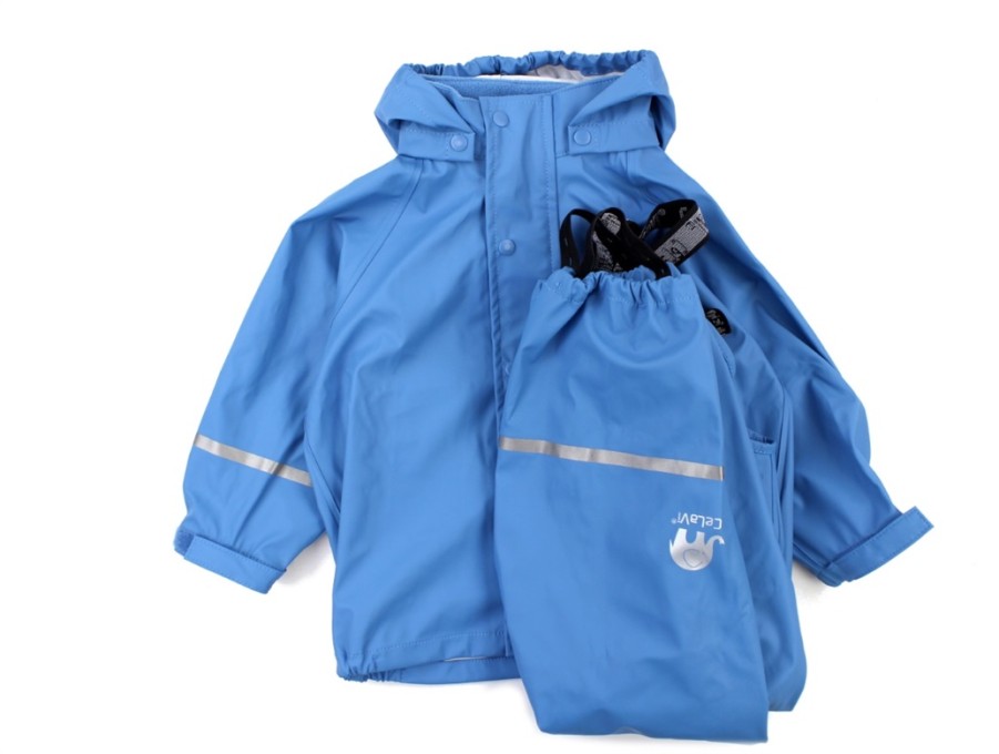 Online Celavi Celavi Rainwear Pants And Jacket Blue