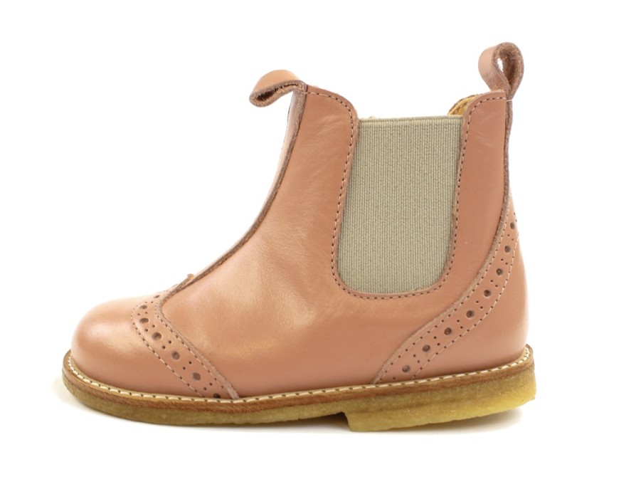 Best Angulus Angulus Peach/Beige Ancle Boot With Hole Pattern