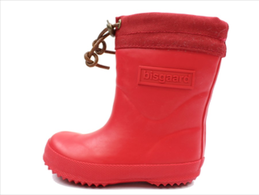 Clearance Bisgaard Bisgaard Winter Rubber Boot With Red Wool