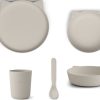 Clearance Liewood Liewood Cat Sandy Tableware Set Paul (4-Pack)