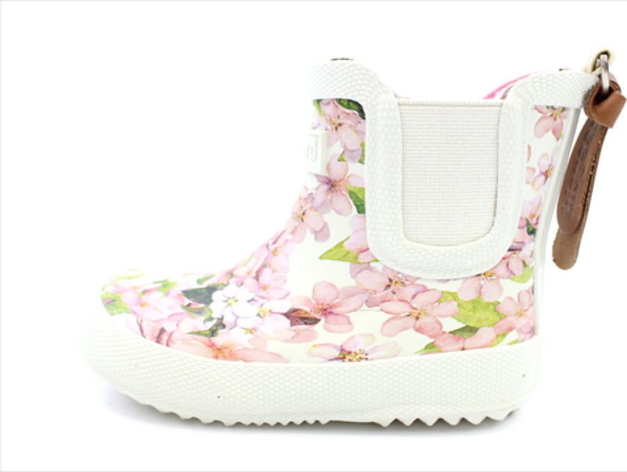 Online Bisgaard Bisgaard Rubber Boot Cream Flowers