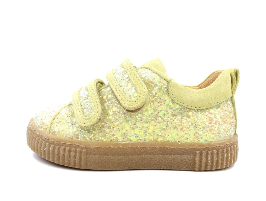 Online Angulus Angulus Shoes Light Yellow Glitter