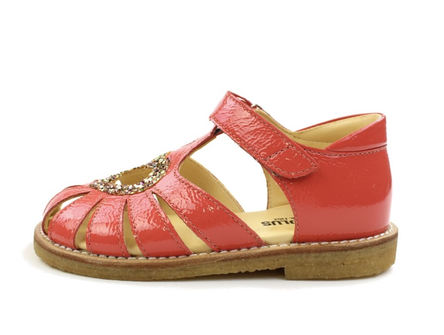 Wholesale Angulus Angulus Coral Sandal With Heart, Glitter Patent