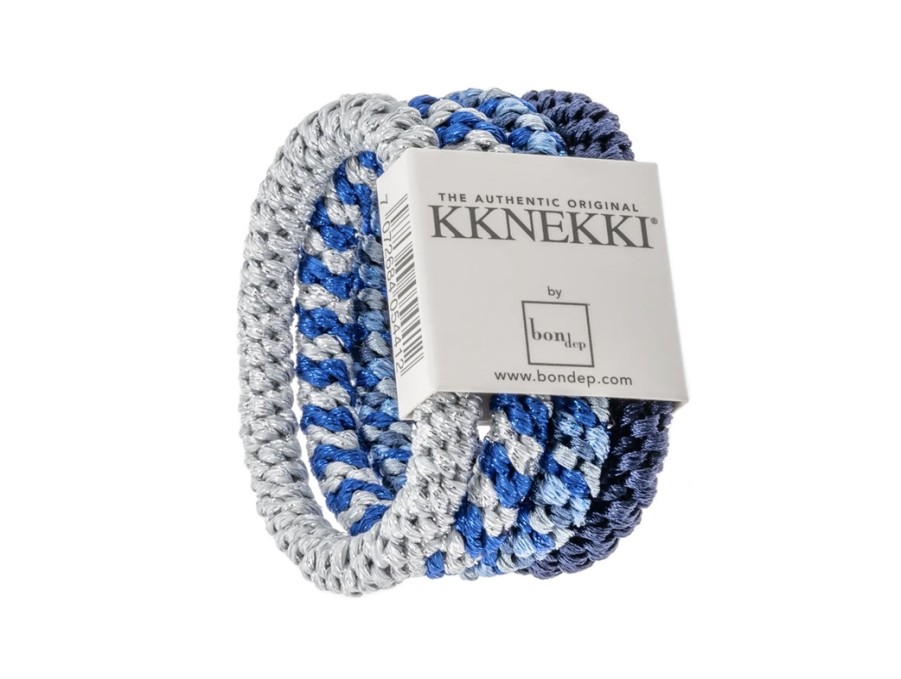 Clearance Kknekki Kknekki Hair Ties Blue Mix (4-Pack)