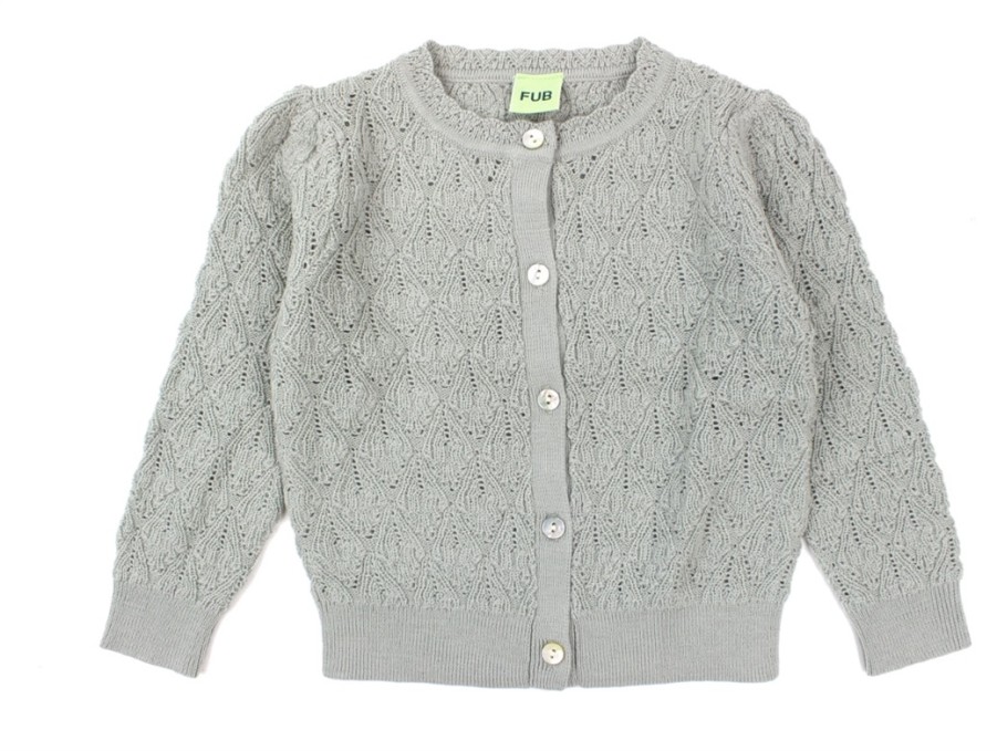 Best FUB Fub Cardigan Pale Sage Merino Wool Pointelle