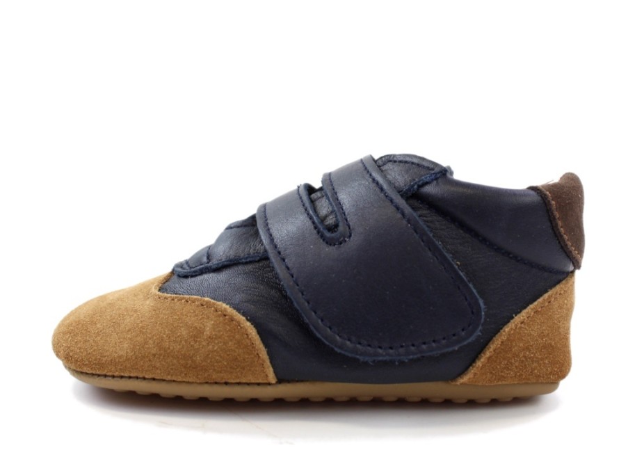 New Pom Pom Pom Pom Slippers Navy/Camel