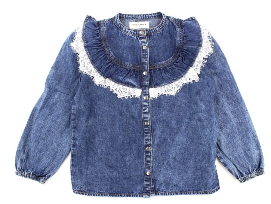 Best Petit by Sofie Schnoor Sofie Schnoor Girls Denim Shirt Blue