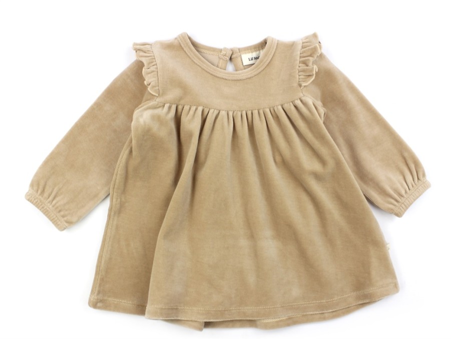 Best Lil Atelier Lil Atelier Nougat Velour Dress