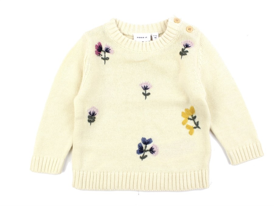 Online Name It Name It Buttercream Knit Embroidery