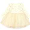 Wholesale Name It Name It Buttercream Gold Glitter Dress