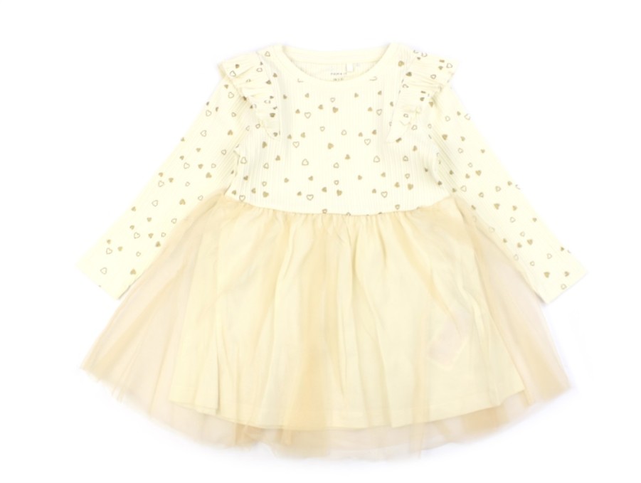 Wholesale Name It Name It Buttercream Gold Glitter Dress