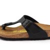 Hot Birkenstock Birkenstock Gizeh Sandal Black With Buckle