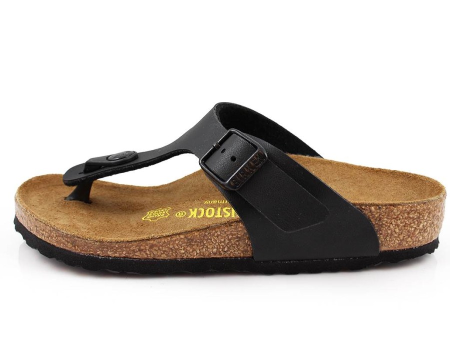 Hot Birkenstock Birkenstock Gizeh Sandal Black With Buckle