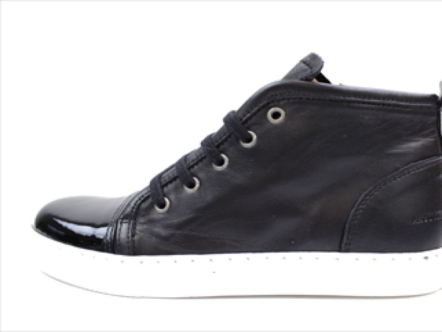 Best Angulus Angulus Sneaker Black With Zip And Laces