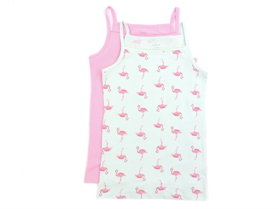 Hot Name It Name It Glacier Undershirt Flamingo (2-Pack)