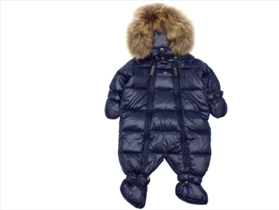 Online Ver de Terre Ver De Terre Navy Baby Down Snowsuit