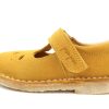 Online Pom Pom Pom Pom Ballerina/Mary Janes Light Mustard Suede With Velcro