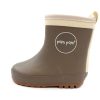 Clearance Pom Pom Pom Pom Winter Rubber Boot Boot Brown