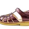 New Angulus Angulus Sandal Burgundy Shine Heart