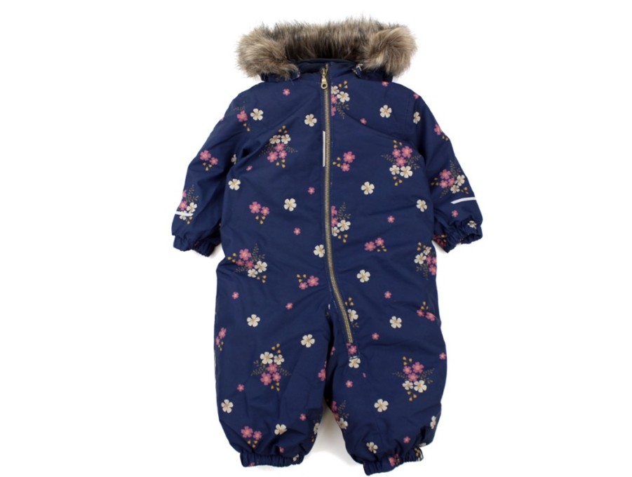 Wholesale Name It Name It Snowsuit Dark Sapphire Flower